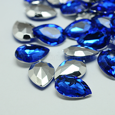 Cabuchones de diamante de imitación de acrílico de Taiwan imitación GACR-A017-20x30mm-07-1