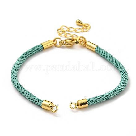Braccialetti con corde di nylon adatti per ciondoli per connettori AJEW-P116-02G-13-1