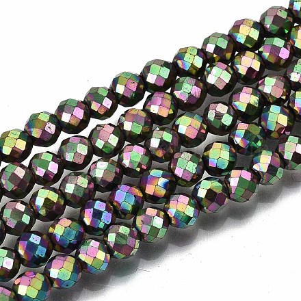 Electroplate Non-magnetic Synthetic Hematite Beads Strands G-T114-60B-06-1