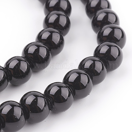 Chapelets de perles en verre nacré X-HY-8D-B20-1-1