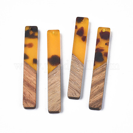 Grandes colgantes de resina y madera de nogal RESI-N025-019-C01-1