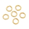 Brass Open Jump Rings, Round, Long-Lasting Plated, Lead Free & Cadmium Free, Rack Plating, Real 24K Gold Plated, 17 Gauge, 8x1.2mm, Hole: 5.7mm
