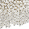 Brass Beads, Round, Silver, 8mm, Hole: 2mm