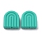 Silicone Beads, Arch, Turquoise, 19x16.5x5.5mm, Hole: 2mm