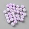 Opaque Acrylic Beads, Round, Violet, 8mm, Hole: 1.8mm, about 200pcs/bag