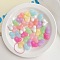 Opaque Acrylic Beads, Imitation Jelly, Heart, Mixed Color, 23x18mm, 240pcs/500g