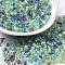 Transparent Glass Round Seed Beads, Inside Colours, Round, Dark Sea Green, 6/0, 4x3mm, Hole: 1.2mm, about 161pcs/10g
