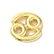 Brass Beads, Lead Free & Cadmium Free, Long-Lasting Plated, Constellation, Cancer, 20x20x4mm, Hole: 4x2mm