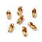 Iron Ball Chain Connectors, Light Gold, 6x2.5mm, Hole: 1.8mm