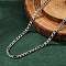 Non-Tarnish 304 Stainless Steel Figaro Chain Necklaces, with Lobster Clasps, Stainless Steel Color, 17.7 inch(45cm), 2mm