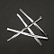 Metallic Wire Twist Ties, Iron Core, for Bread Candy Bags, Silver, 120x4mm, about 750~780pcs/bag