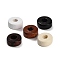 Maple Wood Beads, Flat Round, Mixed Color, 8x4mm, Hole: 3mm