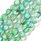Transparent Glass Beads, Round, Lime, 6mm, Hole: 1mm, about 61~62pcs/strand, 34~35cm