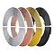 Flat Aluminum Wire, for Bezel, Sculpting, Armature, Jewelry Making, Mixed Color, 3mm, about 16.4 Feet(5m)/roll, 4 rolls