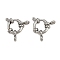 304 Stainless Steel Spring Ring Clasps, Stainless Steel Color, 12x4.5mm, Hole: 2.5mm