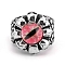 Stainless Steel Wide Band Rings, Dark Salmon, US Size 9(18.9mm)