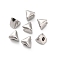 304 Stainless Steel Beads, Triangle, Stainless Steel Color, 4x4x3.5mm, Hole: 1~1.2mm