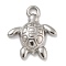 Anti-Tarnish 304 Stainless Steel Pendants, Stainless Steel Color, Turtle, 21x18x3.4mm, Hole: 2.8mm