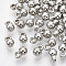 CCB Plastic Charms, Round, Platinum, 6.5x4mm, Hole: 1mm, about 604pcs/28g
