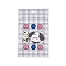 Rectangle Plastic Packaging Zip Lock Bags, with Cartoon Animal Pattern, Top Self Seal Pouches, Light Grey, 11x7.5x0.15cm, Unilateral Thickness: 2.5 Mil(0.065mm)