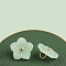 Resin Pendants, Pear Flower, Imitation Jade, Light Green, 13x8mm