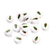 Christmas Theme Printed Opauqe Acrylic Beads, Christmas Tree, 10x10x5mm, Hole: 1.8mm