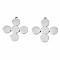 Non-Tarnish 201 Stainless Steel Pendants, Cross, Stainless Steel Color, 35x32x2mm, Hole: 2mm