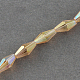 Electroplate Glass Beads Strands EGLA-R020-8x4mm-M-2