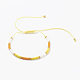 (Jewelry Parties Factory Sale)Adjustable Nylon Thread Braided Bead Bracelets BJEW-JB06160-02-1