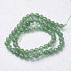 Natürlichen grünen Aventurin Perlen Stränge X-GSR6mmC024-3