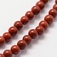 Chapelets de perles en jaspe rouge naturel X-G-N0221-01-2mm-3