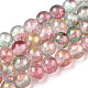 Chapelets de perles en verre craquelé peint DGLA-R053-03K-1