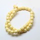Imitation Amber Resin Drum Beads Strands for Buddhist Jewelry Making RESI-A009D-9mm-03-2