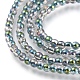 Electroplate Glass Beads Strands X-EGLA-I013-2mm-HP01-3