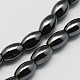 Chapelets de perles en hématite synthétique sans magnétiques G-Q896-6x4mm-2