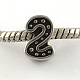 Millésime numéro 316 en acier inoxydable perles Européennes STAS-R082-AA411-1