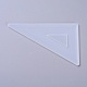 DIYの三角形の定規のシリコンモールド  レジン型  UVレジン用  エポキシ樹脂ジュエリー作り  ホワイト  125x75x4mm X-DIY-G010-67-1