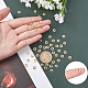 UNICRAFTALE about 50pcs 2.5mm Gold Donut Spacer Beads Metal Loose Beads 6.5mm Diameter Stainless Steel Bead Metal Spacers for Jewelry Making Findings DIY STAS-UN0008-28G-2