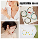 arricraft 7 Colors Glass Beaded Bracelet Earrings Making Kits DIY-AR0002-48-7