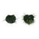 フェイクミンクのファーボール装飾  ポンポムボール  DIYクラフト用  濃い緑  2.5~3cm  100個/ボードについて FIND-S267-3cm-05-3