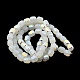 Fili di perle di vetro imitazione giada smerigliata GLAA-P058-08A-04-3