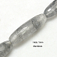 Chapelets de perle en quartz nuageux naturel G-G232-10x36mm-06-1