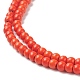 Chapelets de perles en turquoise synthétique TURQ-G106-4mm-02G-4