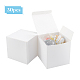 Pandahall 30 paquete caja de regalo kraft caja de embalaje de jabón 3 x 3 x 3.5 caja de jabón casera para hacer jabón suministros cajas de regalo para la propuesta de damas de honor CON-WH0062-04A-5