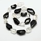 Nuggets Natural Obsidian and Crystal Beads Strands G-N0128-64-2