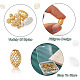 Kissitty 105 pièces 12 styles de perles creuses en laiton KK-KS0001-27-5