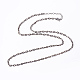 Iron Cable Chains Necklace Making MAK-J009A-07B-1