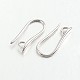 Brass Earring Hooks for Earring Designs KK-M142-02P-NR-1