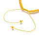 Verstellbare geflochtene Perlenarmbänder aus Nylonfaden BJEW-JB05528-04-3
