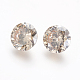 Electroplated Cubic Zirconia Pointed Back Cabochons ZIRC-I024-05-2